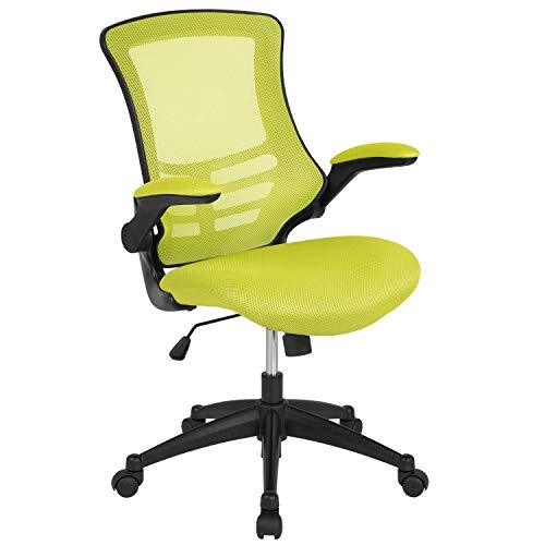 Flash Furniture Tekenstoel, met schuimrubber en groen gaasdoek, 64,77 x 62,23 x 104,78 cm