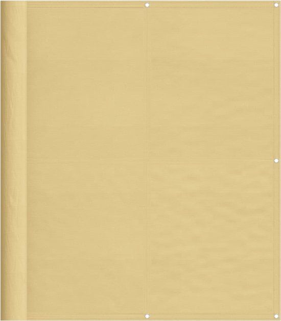 vidaXL Balkonscherm - 120x300 cm - 100% oxford polyester - zandkleurig
