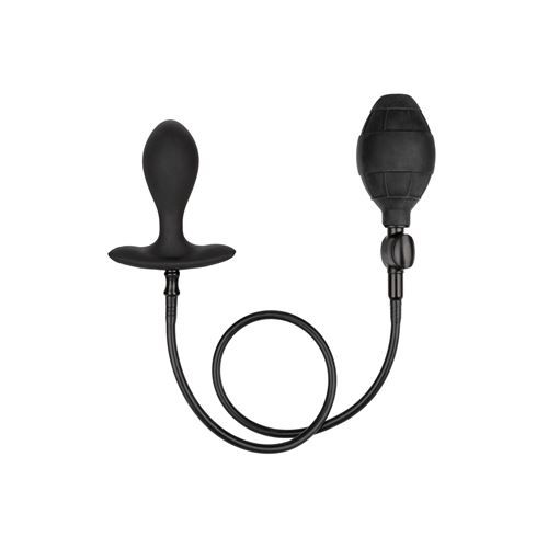California Exotic Novelties Siliconen Opblaasbare Anaal Plug - Zwart