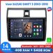 Awesafe 8-Core 4+64GB Autoradio - Geschikt Voor SUZUKI SWIFT 3 2003 t/m 2010 - Draadloze Carplay Android Auto - Touchscreen - GPS Navigatie 4G WiFi - Bluetooth Radio