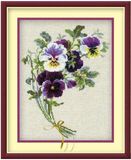 Riolis Bunch of Pansies / Viooltjes Riolis Aida Telpakket 1020