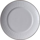 Tokyo Design Studio Nippon White Bord Lijnen Porselein Wit Goud Rond 29.5cm