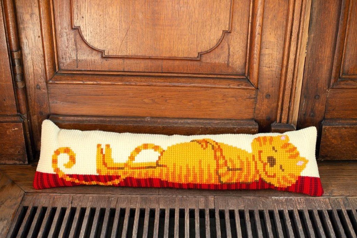 Vervaco Ludieke kat tochtmat Kruissteek pakket