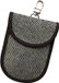Techsuit - RFID Anti-Theft (AF1) - pour Cartes & Clés, Cuir Imperméable, Fibre Hybride Métallique, Bloqueur EMF, 12,5x9 - Gris