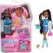 Barbie-pop "Dream Team Brooklyn", 8 muziekaccessoires, zwart haar, afneembare kleding, flexibele gewrichten