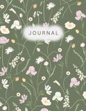 Spring Green Floral Journal