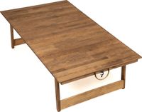 Rustiq Inklapbare Picknicktafel - 70x120x35cm - Houten Campingtafel - Walnoot