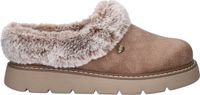 Skechers Keepsakes Lite - Cozy Blend Dames Pantoffels, Taupe Textiel, 41 EU