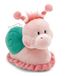 62888 Escargot en peluche fleur, 15 cm, rose, peluche, peluche douce, adorable animal en peluche à câliner et à jouer, pour enfants et adultes, super idée cadeau
