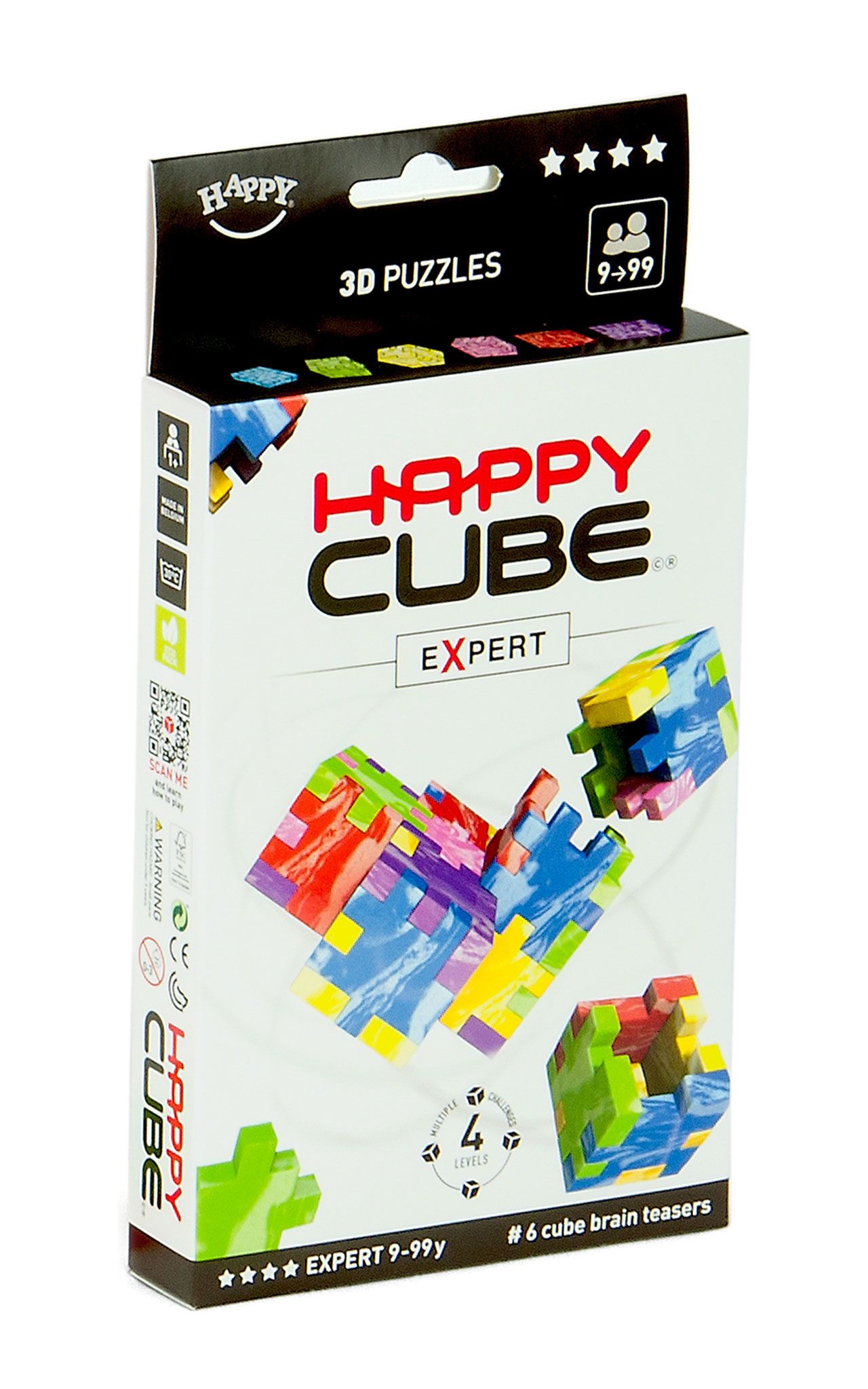 SmartGames Happy Cube Expert - 6 Puzzles - 3D - Multicolour
