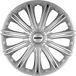 AutoStyle 4-Delige Wieldoppenset Nero 16-inch zilver