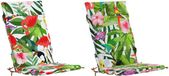 vidaXL - 2-delige - hoogrugkussen - GEMERT - 2 - pcs - 100% - Polyester - Meerkleurig