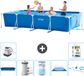 Intex Rechthoekig Frame Zwembad - 450 x 220 x 84 cm - Blauw