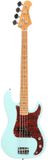 Fazley Elektrische basgitaar met gigbag Fazley Sunset Series Piranha 4 Sky Blue
