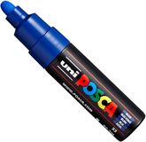 Uni POSCA PC-7M Paint Marker Marker, brede punt 4,5-5,5 mm, 15 kleuren blauw