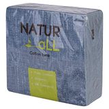 NaturAll pak van 50 biologisch afbreekbare composteerbare duurzame katoenen servetten