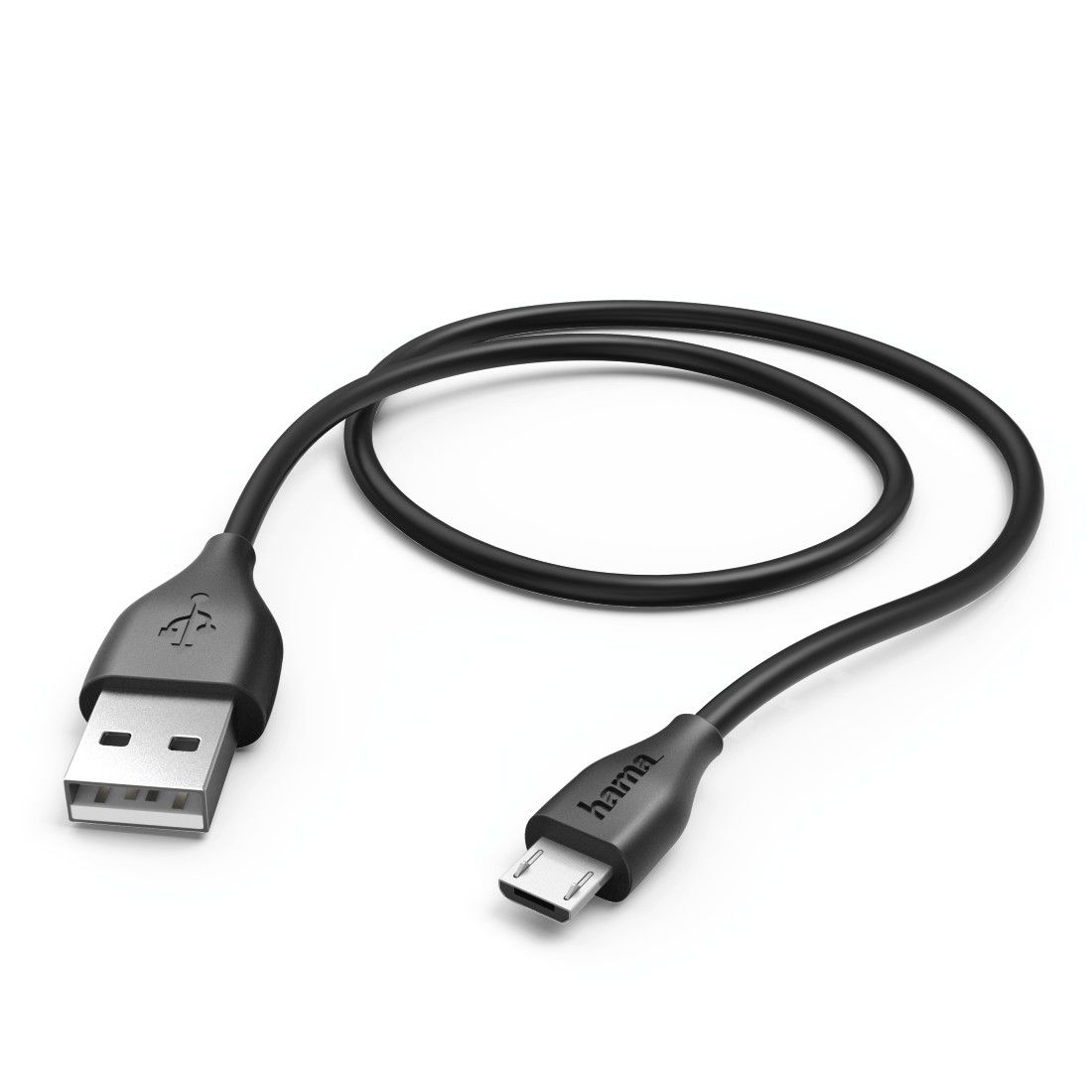 Hama USB 2.0 A to Micro-B Cable - 1.4m - Black