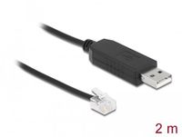 Delock Adapterkabel USB Type-A naar Seriële RS-232 RJ12 met ESD-bescherming Skywatcher 2 m