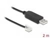 Delock Adapterkabel USB Type-A naar Seriële RS-232 RJ12 met ESD-bescherming Skywatcher 2 m