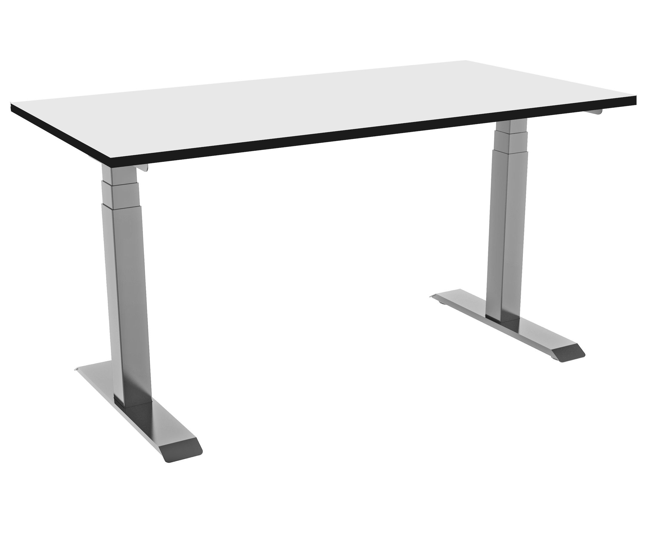 Celexon Professional eAdjust-58123 motorisch hoogteverstelbaar bureau - grijs, incl. HPL bureaublad 125 x 75 cm