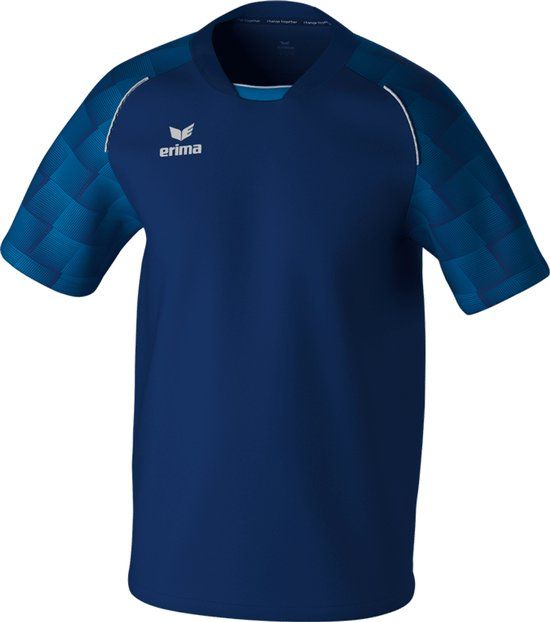 Erima Evo Star Shirt Korte Mouw Kinderen - Marine / Mykonos - Maat 152