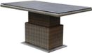 AVH-Collectie Ibiza stoel bank dining loungeset 6 delig grijs met verstelbare tafel