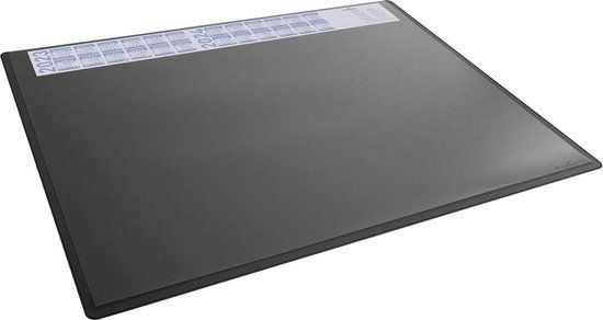 Durable 722301 Bureau onderlegger 4-jaarskalender Zwart, Transparant (b x h) 65 cm x 50 cm