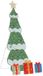 vidaXL - Verlichte Kerstboom met 3 Geschenkdozen - 2D - Warm Wit - Meerkleurig