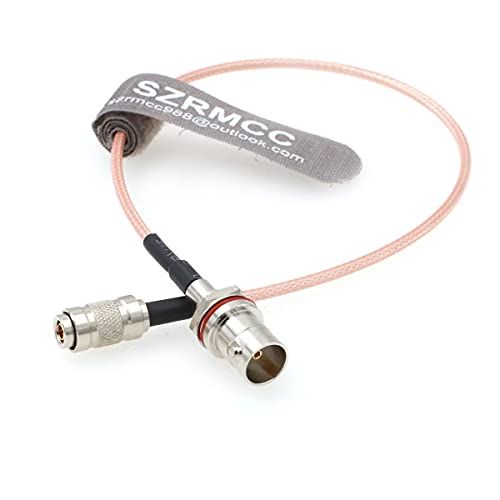SZRMCC DIN1.0/2.3 Mannelijke naar BNC Vrouwelijke RG179 75ohm HD SDI Coaxiale Kabel voor 4K Video Camera Monitor Recorders (Rechte DIN 1.0/2.3, 1.5m)
