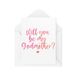 Godmother Cards - Will You Be My Godmother - Voorstelkaart voor peetouders - Wees mijn peetouder - Doopkaart - CBH2019