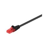 Goobay 95596 CAT 6 verbindingskabel, U/UTP, zwart, 1,5 m lengte