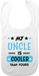 Bellatio Decorations Baby slabbetje - blauw - my uncle is cooler - kraam cadeau - morsdoek - oom