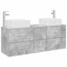 vidaXL Badkamerkastenset 3 st Betongrijs 49,5 x 41 x 63 cm