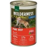 REAL NATURE Echte Natuur Wilderness natvoer kat, volwassen Pure Beef 24x400 g