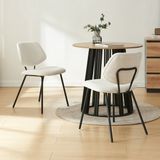 en.casa Eetkamerstoel Köma set van 2 beige en zwart