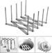 Inox Potdekselhouder - Bordendroger - Keukenorganizer - Opvouwbaar - Verstelbaar - Argent
