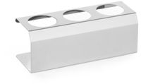 HENDI Sausstandaard met 3 gaten – Ø 50 mm – 209x80x x(H)78 mm – Roestvrij staal – Vaatwasserbestendig