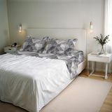Beddengoedset River Beddengoedset voor tweepersoonsbed, katoen, geproduceerd in Italië, compleet, hoeslaken, laken 240 x 300 cm en 2 kussenslopen met overslag (tweepersoonsbed, grijs (Sepik Grey)
