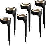 Benson Lampe d'extérieur/éclairage solaire - 6x - LED - 40 x 11 cm - éclairage de jardin