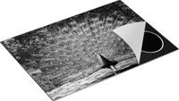 Chefcare Inductie Beschermer Pauw Zwart Wit 75x50cm