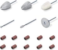 Beurer MP 52 Manicure- en pedicure opzetstukken – Set van 6 opzetstukken van saffier en vilt – 10 Wegwerp opzetstukken van schuurpapier