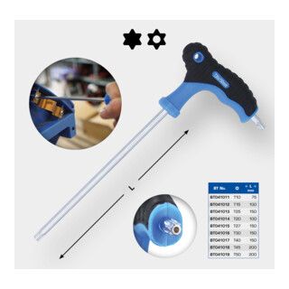 Brilliant Tools T-greep-Torx® haakse stiftsleutel T15 x 100 mm