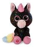 NICI 62595 Glubschis Pluche dier eenhoorn Vita-Mi, 15 cm, zwart, zacht, schattige metgezel om te knuffelen en te spelen, geweldig cadeau-idee voor kinderen en volwassenen