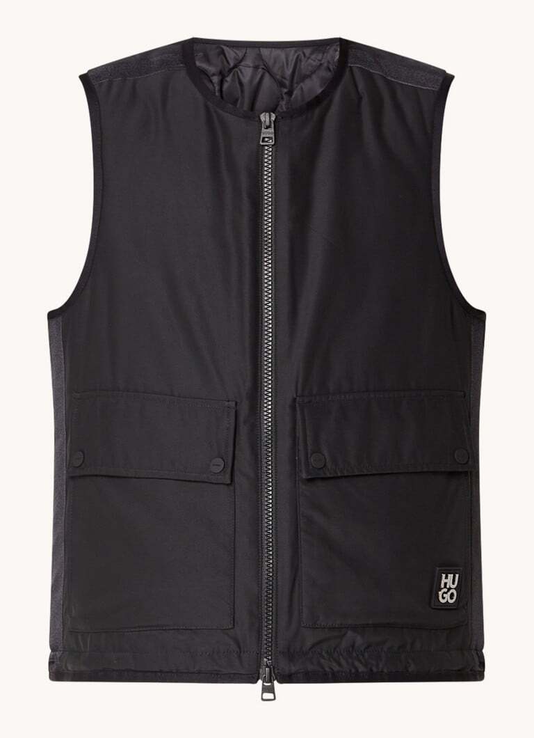 HUGO BOSS HUGO BOSS Bontino gewatteerde bodywarmer met logo en klepzakken