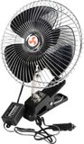Start Libeccio Start Libeccio-ventilator met chromen grill - 12V en 16W - 2 functies, krachtig en stil, 20 cm, zwart