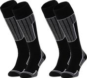 NOMAD® Skisokken Essential 2-Pack | Zwart | 43/46