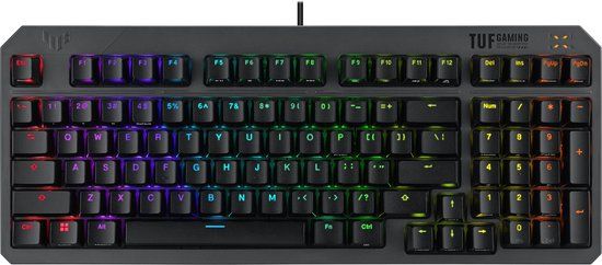 ASUS TUF Gaming K3 Gen II - Toetsenbord - Mechanisch - Kailh Red - QWERTY - Zwart