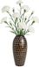 Mica Decorations Kunstbloem Anjer Floristic - 8x - H71 cm - wit - kunststof