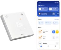 Netatmo Thermostat Intelligent ORIGINAL – Thermostat Connecté Sans Fil – Contrôle par Application, Économie d'Énergie et Aperçu de la Consommation – Compatible Matter – Fonctionne avec Apple Home, Google Home, Alexa et SmartThings – Blanc