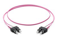 Corning Glasvezel patchkabel 2x 2,0 mm - Multimode Duplex: SC PC Duplex op SC PC Duplex, 1m (violet) - OM4